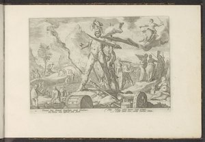 Järnåldern Ovidius metamorfoser (serietitel) Återskapanden av P. Ovidius Naso (serietitel) av Hendrick Goltzius (workshop of)
