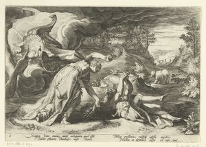 Juno förvandlar Callisto till en björn Ovidius metamorfoser (serietitel)