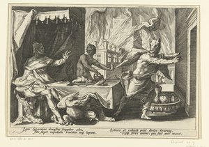 Lycaon förvandlas till en varg Ovidius metamorfoser (serietitel)