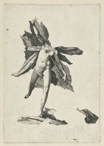 Pyramus och Thisbe av Hendrick Goltzius (workshop of)