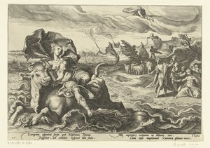 Takbil Europa Ovidius Metamorfosen (serietitel) av Hendrick Goltzius (workshop of)