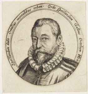 Abraham Ortelius av Hendrick Goltzius