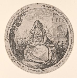 Allegori om försiktighet av Hendrick Goltzius