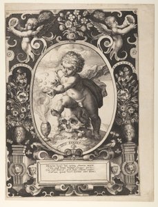 Allegori om förgänglighet (Quis Evadet) av Hendrick Goltzius