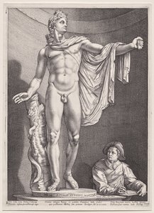 Apollo Belvedere av Hendrick Goltzius