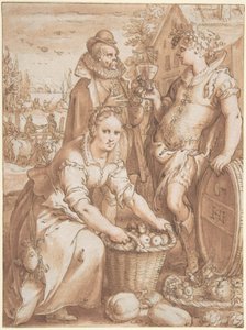 Höst; studie för en gravyr av Hendrick Goltzius