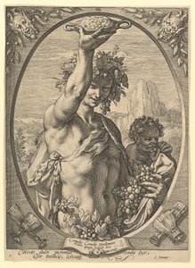 Bacchus av Hendrick Goltzius