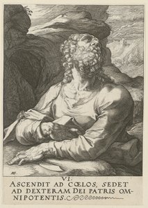 Bartholomäus, blad 6 i serien ”Kristus, de tolv apostlarna och Paulus” av Hendrick Goltzius