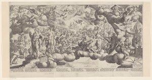 Bröllop av Amor och Psyke av Hendrick Goltzius