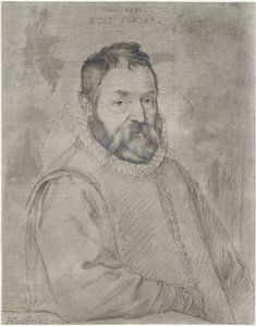 Porträtt av Federico Zuccari av Hendrick Goltzius