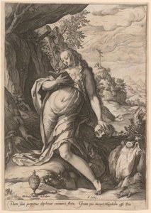 Botgörande Magdalena av Hendrick Goltzius