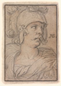 Byst av en krigare av Hendrick Goltzius
