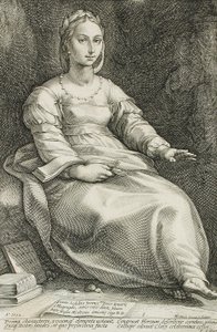 Calliope av Hendrick Goltzius