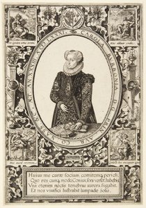 Charlotte av Bourbon av Hendrick Goltzius