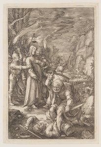 Kristus tillfångatagen, ur Passionen av Hendrick Goltzius