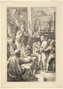 Kristus inför Kaifas av Hendrick Goltzius