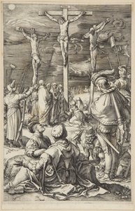 Kristus på korset av Hendrick Goltzius