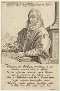 Christopher Plantin av Hendrick Goltzius