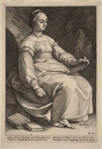 Klio av Hendrick Goltzius