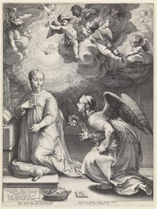 Bebådelsen av Hendrick Goltzius