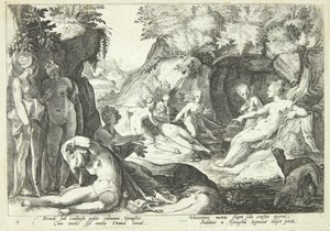 Diana upptäcker Kallistos graviditet av Hendrick Goltzius