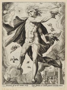 De fyra elementen: Luft av Hendrick Goltzius