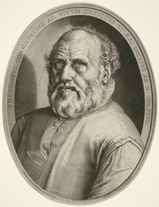 Dirck Volckertsz. Coornhert (utan ram) av Hendrick Goltzius