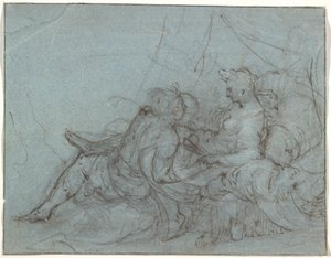 Älskande par av Hendrick Goltzius