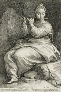 Euterpe av Hendrick Goltzius
