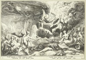 Phaetons fall av Hendrick Goltzius