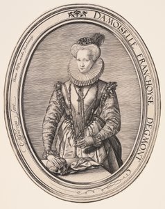Françoise van Egmond av Hendrick Goltzius