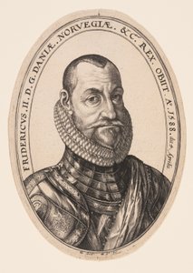 Fredrik II, kung av Danmark och Norge av Hendrick Goltzius
