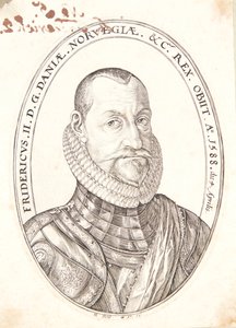 Fredrik II, kung av Danmark och Norge av Hendrick Goltzius