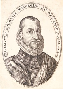 Fredrik II, kung av Danmark och Norge av Hendrick Goltzius