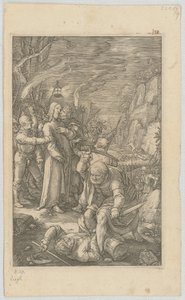 Kristi gripande, blad 3 ur serien ”Passionen” av Hendrick Goltzius