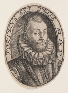 Gerrit Dircksz. eller Claes Stefensz. van Heussen av Hendrick Goltzius