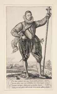 Gerrit de Jong (eller Gäddbärare Stående) av Hendrick Goltzius
