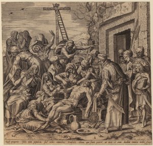 Den helige Hieronymus av Hendrick Goltzius