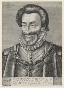 Henrik IV, kung av Frankrike och Navarra av Hendrick Goltzius