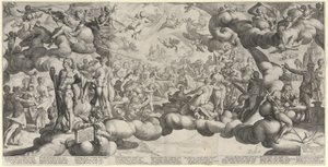Amors och Psykes bröllop av Hendrick Goltzius