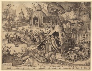 Horatius Cocles, blad 2 ur serien "Romerska hjältar" av Hendrick Goltzius