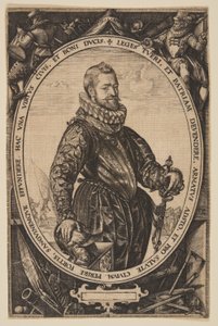 Jacques de la Faille av Hendrick Goltzius