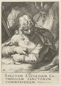 Jakob den yngre, plansch 10 ur serien "Kristus, de tolv apostlarna och Paulus" av Hendrick Goltzius