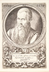 Jan Goltz II av Hendrick Goltzius