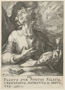 Johannes, blad 4 i serien ”Kristus, de tolv apostlarna och Paulus” av Hendrick Goltzius