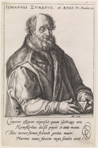 Johannes Zurenus (1517–1591) av Hendrick Goltzius