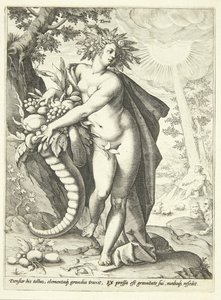 Jorden (Terra) av Hendrick Goltzius
