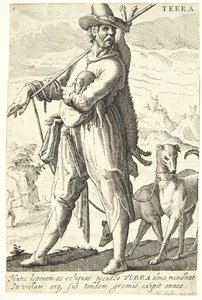 Jorden (Terra) av Hendrick Goltzius
