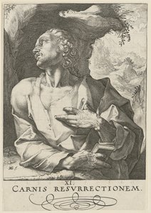 Judas Taddeus, blad 12 i serien ”Kristus, de tolv apostlarna och Paulus” av Hendrick Goltzius