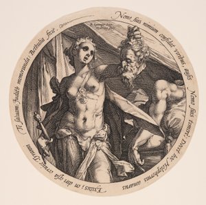 Judith med Holofernes huvud av Hendrick Goltzius